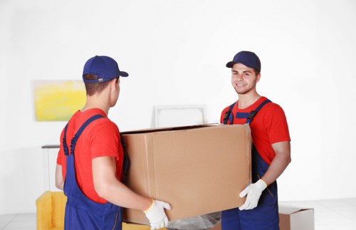 House removals planning in Finland with moving boxes and checklist