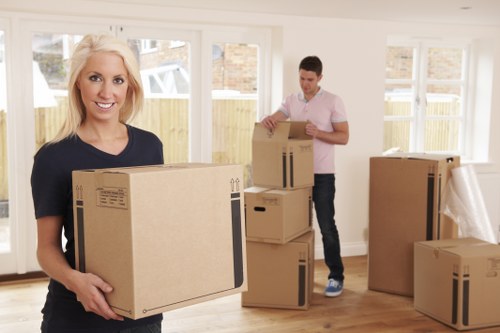 Packing household items for a move in Finland