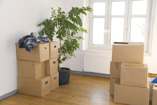 Loading furniture into a moving van in Finland