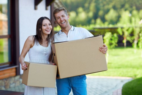 Moving company preparing for house removals in Finland