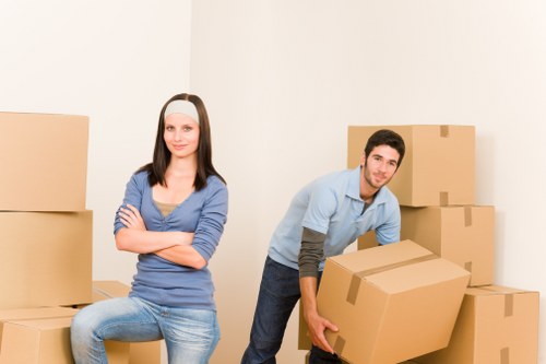 Unloading furniture after a home move in Finland